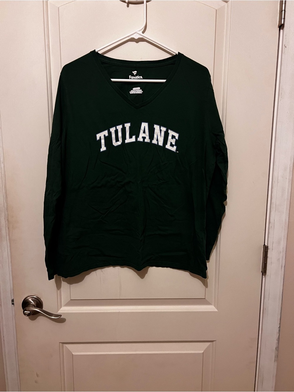 Fanatics Tulane Women's Forest Green V-Neck Pullover t-shirt